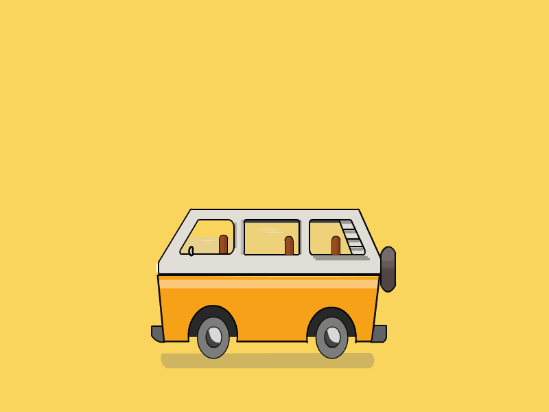 volkswagen T3 motion graphics. design motion graphic motion animation motion abode animate cc 2019 buscarons car animation old car design flash abode animated test bus aniation bus after effect character animate abode abode illustrator volkswagen t3 travel
