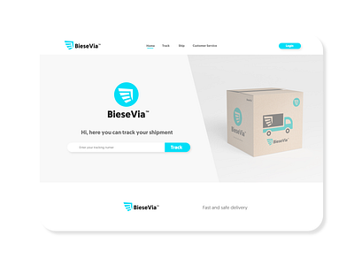 BieseVia Delivery UI Concept app application branding design interface logo ui ux vector web