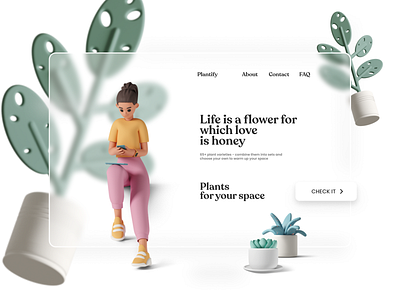Plantify - Website design ui ux