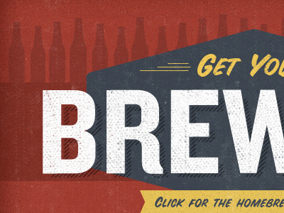 Get Your Brew On beer bottle brew home brew texture