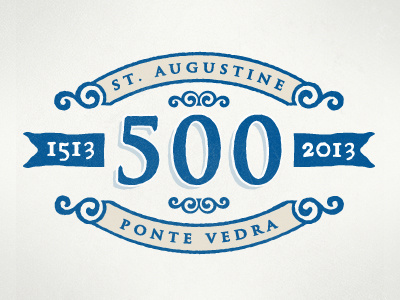 500 year logo 500 anniversary augustine flag logo