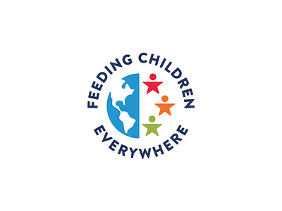 Feeding Children Everywhere Logo globe logo world