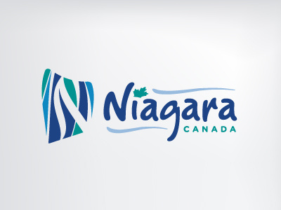 Niagara Logo canada canadian falls leaf niagara water waterfall