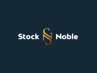 WIP Stock & Noble monogram premium rebrand typography wip