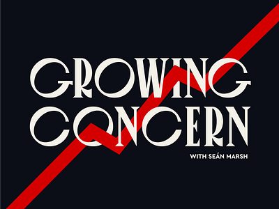 Logo design for my new podcast: Growing Concern branding climatechange logo nature podcast politics renewable energy science sustainability sustainable