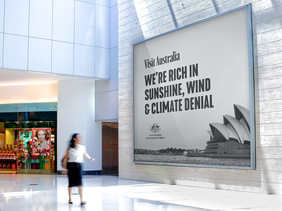 If Australian politicians were honest australia billboard climate change climate crisis cop26 tourism
