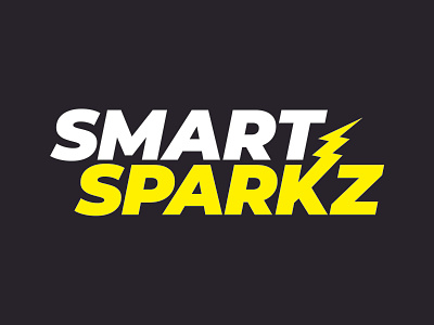 Smart Sparkz Logo australia brand branding design electrician logo melbourne tradesman typography vector