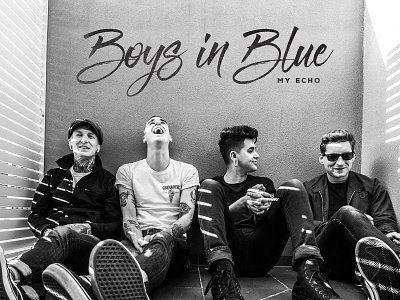 My Echo: Boys In Blue (Single Art) album art australia design melbourne music rock and roll