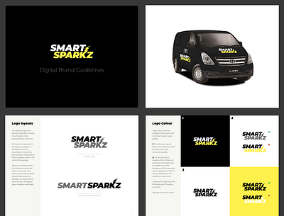 Smark Sparkz | Brand Guidelines australia branding design local business logo melbourne tradesman typography