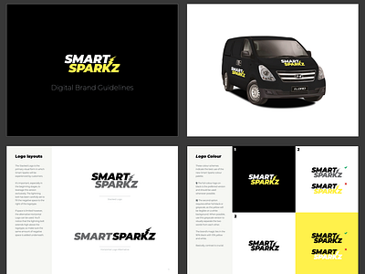 Smark Sparkz | Brand Guidelines australia branding design local business logo melbourne tradesman typography