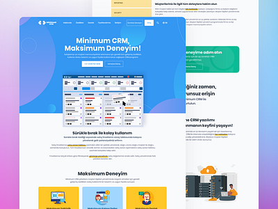 Minimum CRM - CRM Platform Website crm customer relationship management design ui webdesign