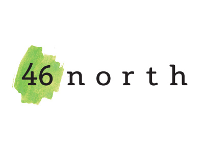 46 north logo design studio logo watercolor
