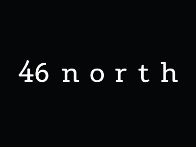 46 north logo B/W design studio logo