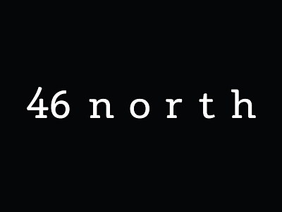 46 north logo B/W