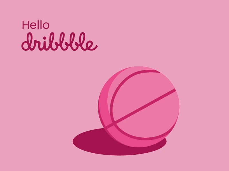 Hello dribbble ! beginning debut dribbble hello