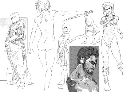 random characters animation anime art background character comic comic book comics commission design deus ex drawing freehand freehand drawing game illustration manga photoshop sketch video game