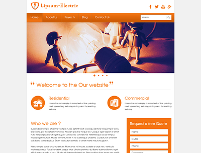 Electric Company branding design typography ui ux web