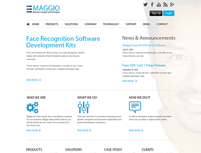 Face Recognition branding design face recognition ui web