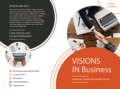 Vision Brochure brochure design illustration ui vector