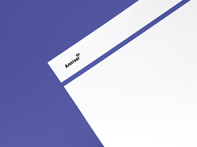 Anniver Letterhead brand identity branding corporate design design flat logo logodesign type typography