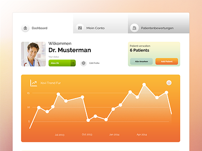 Doctor App app application clean dashboard design doctor flat health interface minimal ui user interface