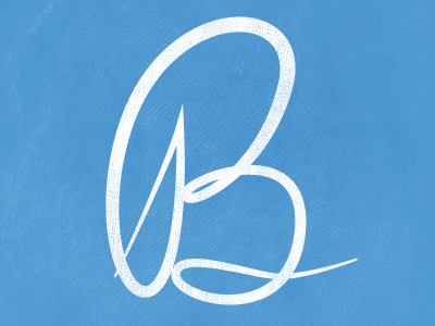 B is for Bored lettering type