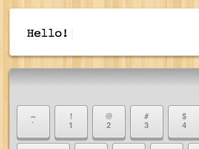 Hello! javascript jquery keyboard