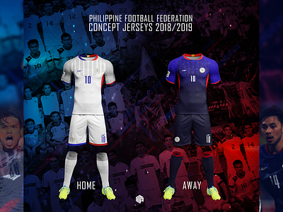 Philippine National Football Team AFF Suzuki Cup 2018 Kit 2018 asia blue branding cup dark blue design football jersey kit lines philippines red soccer south east asia sports suzuki vector white