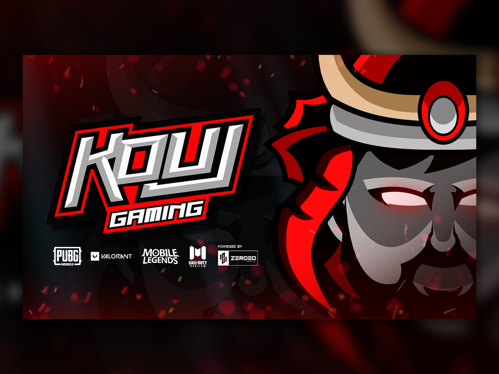 KOUJ Gaming Facebook cover by Miggy Alcazar on Dribbble