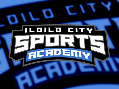 Iloilo City Sports Academy LOGO academy branding design logo school sports vector