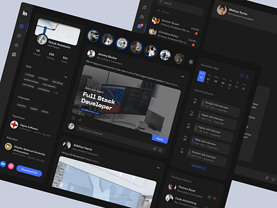 LinkedIn Web App Design Concept