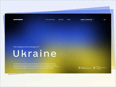 UNITED24 ui design concept