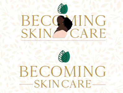 Becoming Skincare Logo branding design business card design illustration logo logo design minimal type typography vector