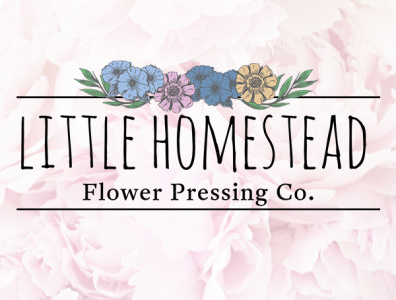 Little Homestead Flower Pressing Logo