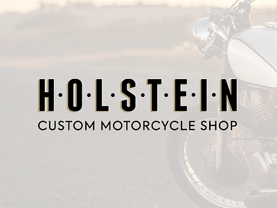 Holstein Designs Logo branding branding design custom design logo motorcycles paint typography vector