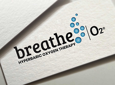 Breathe Oxygen Mockup business card design illustration logo logo design typography vector
