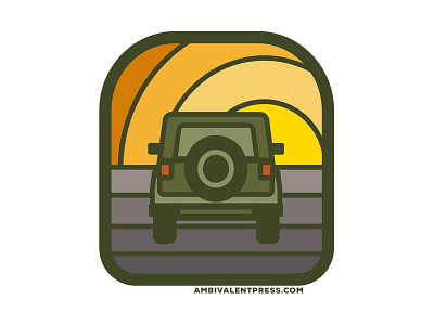 Jeep art design illustration logo outdoors sticker travel