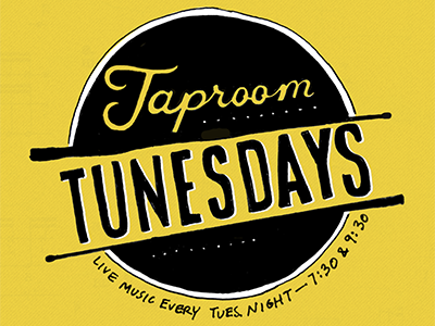 Taproom Tunesdays flier beer flier music tuesday