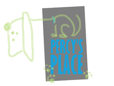 Percy's Place; Extra Sprinkles for Furry Wrinkles! brand branding design dog ice cream illustration logo print type