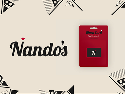 Nandos One Hour Challenge 🐔 black card branding chicken design designer graphic graphic design icon identity illustration illustrator logo logo design nandos rebrand rebranding