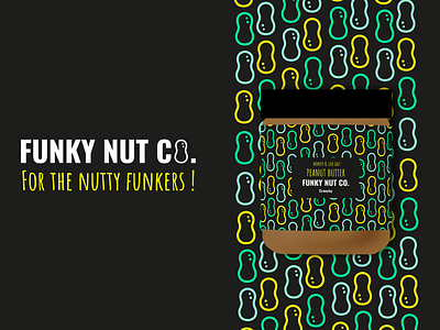 Funky Nut Co. One Hour Challenge 🥜 branding design funky icon identity jar logo nuts package design packaging packaging design peanut peanut butter peanuts tub