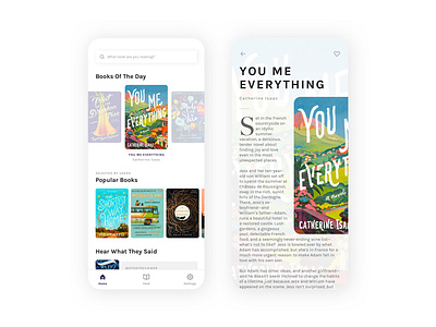 Book Recommendation Mobile App Concept app design mobile app mobile app design mobile design mobile ui ui