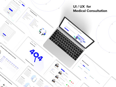 UI/UX and development for psychological consultation service design flat icon illustration minimal typography ui ux vector web