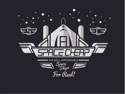 Space Cheap Badge