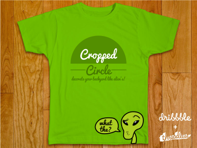 Cropped Circle aliens bowo456 branding crop circle logo threadless dribbble