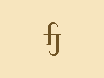 FJ Monogram by Bowo on Dribbble