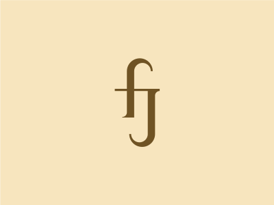 FJ Monogram bowo456 branding logo logotype monogram