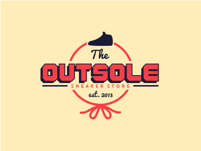 Outsole Sneaker Store badge bowo456 brangding logo ready for hire :) sneaker vintage