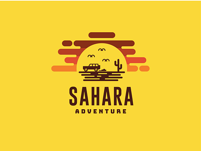 Sahara Adventure adventure badge bowo456 branding crest design freelance graphic illustration logo monogram vector