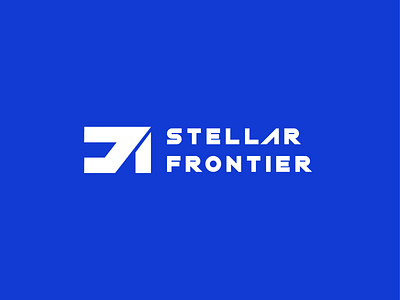 Stellar Frontier 2 apollo astronaut branding design graphic logo mars monogram moon rocket scifi space